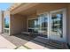 A bright and inviting entrance featuring modern glass doors and contemporary exterior design elements at 4202 E Catalina Dr, Phoenix, AZ 85018