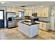 Modern kitchen with white cabinets, stainless steel appliances, and a center island at 4213 N Westview Dr, Phoenix, AZ 85015