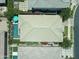 Aerial view of the entire roof, patio, and pool area at 5515 S Caisson Way, Mesa, AZ 85212
