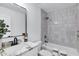 Well-appointed bathroom featuring modern fixtures, tiled shower, and elegant vanity at 640 S 34Th St, Mesa, AZ 85204