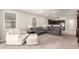 Open living room area with carpeted floors, lots of light, and an open layout at 9535 E Tupelo Ave, Mesa, AZ 85212