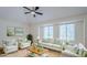 Bright living room with comfortable seating, natural light, and beach-themed wall art at 1311 N Congress Dr, Chandler, AZ 85226