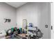 Home gym with workout equipment, dumbbells, and free weights at 1312 W Bartlett Way, Chandler, AZ 85248