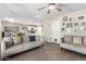 Cozy living room featuring tile floors and calming color palette at 198 E Patton Ave, Coolidge, AZ 85128