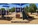 Neighborhood playground features slides, climbing wall and covered play areas at 2031 W Gila Ln, Chandler, AZ 85224