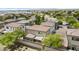 Aerial view of a home featuring a private backyard oasis with mountain views at 21973 N 102Nd Ln # 411, Peoria, AZ 85383