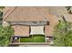 Aerial view of a home with a backyard covered patio at 21973 N 102Nd Ln # 411, Peoria, AZ 85383
