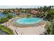 Picturesque lagoon with sandy beach and scenic surroundings at 2243 E Cortez Dr, Gilbert, AZ 85234