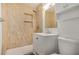 Bathroom featuring a shower and sink with cabinets at 3441 E Taylor St, Phoenix, AZ 85008
