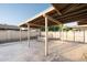 Spacious covered patio provides ample room for outdoor entertaining and relaxation in a private backyard setting at 4628 W Solano S Dr, Glendale, AZ 85301