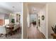 Open-concept design featuring a dining area that flows into a living space, highlighting the home's layout at 5661 S Dante --, Mesa, AZ 85212