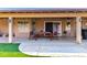 Covered patio with pavers and outdoor dining area at 5912 W Gail Dr, Chandler, AZ 85226