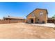 Large backyard with a patio and block wall, perfect for outdoor entertaining at 6320 S 26Th Dr, Phoenix, AZ 85041