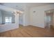 A dining room featuring a modern light fixture at 866 W Geronimo St, Chandler, AZ 85225