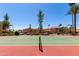 Well-maintained community tennis courts with new nets, surrounded by lush landscaping and residential buildings at 8787 E Mountain View Rd # 1087, Scottsdale, AZ 85258