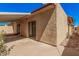 Backyard view with patio and lush landscaping at 927 E Charleston Ave, Phoenix, AZ 85022