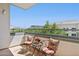 Relaxing balcony with wrought iron furniture and views of the community at 945 E Playa Del Norte Dr # 3009, Tempe, AZ 85288