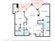 Detailed floor plan showcasing the layout, including bedrooms, bathrooms, living areas, and balcony at 945 E Playa Del Norte Dr # 3009, Tempe, AZ 85288