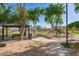 Community park featuring a shaded gazebo, playground equipment, and walking paths, providing a recreational space for all at 9661 E Glencove Cir, Mesa, AZ 85207