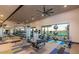 Fully-equipped gym with modern machines, free weights, and scenic views at 10715 E Thornton Ave, Mesa, AZ 85212
