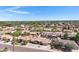 Wide aerial shot showcasing a beautiful neighborhood with mature trees and well-cared for homes at 1231 E Sunburst Ln, Tempe, AZ 85284