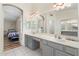 Bathroom features a double sink vanity and ensuite access to the main bedroom at 1254 W Browning Way, Chandler, AZ 85286