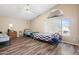 Bedroom features hardwood flooring, high ceilings and large windows at 1254 W Browning Way, Chandler, AZ 85286
