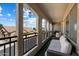 Outdoor balcony featuring outdoor seating, an artificial lawn and string lights at 1350 S Greenfield Rd # 2133, Mesa, AZ 85206
