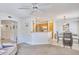 Inviting living space with an open floor plan, connecting the living room, dining area, and kitchen at 16631 E El Lago Blvd # 208, Fountain Hills, AZ 85268