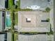 Aerial view of home showing swimming pool, backyard, and roof at 17183 W San Marcos St, Surprise, AZ 85388