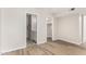 Bedroom that opens to a bathroom and closet at 19820 N 13Th Ave # 175, Phoenix, AZ 85027