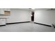 Attached garage with newly finished floor at 2068 E Cairo Dr, Tempe, AZ 85282