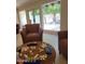 Cozy living room featuring an inviting window with views of the outdoor patio at 2068 E Cairo Dr, Tempe, AZ 85282