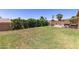 Large backyard with a well-maintained lawn, grill, BBQ and lush green trees at 2423 E Dahlia Dr, Phoenix, AZ 85032