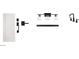 Selection of interior design hardware including a white door and black handles and lighting fixture at 26209 N 19Th Ln, Phoenix, AZ 85085