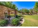 Community park featuring stone picnic pavilion, picnic table and barbecue grill at 4043 E Carla Vista Dr, Gilbert, AZ 85295