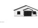 Rendering of the back exterior with patio doors and windows at 415 S Robert S Rd, Tempe, AZ 85281