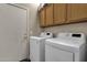 Laundry room with plenty of storage cabinets at 4338 E Hamblin Dr, Phoenix, AZ 85050