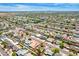 Wide aerial view of a residential area, showcasing a variety of homes at 8310 E Glenrosa Ave, Scottsdale, AZ 85251