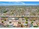 Panoramic aerial view of the residential community under a bright blue sky at 8310 E Glenrosa Ave, Scottsdale, AZ 85251