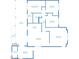 Detailed floor plan showing layout of bedrooms, bathrooms, kitchen, and living areas at 8310 E Glenrosa Ave, Scottsdale, AZ 85251