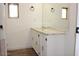 A bathroom features a vanity with a mirror providing grooming convenience in a home at 9501 E Broadway Rd # 254, Mesa, AZ 85208