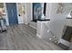 The home features beautiful hardwood flooring and an open staircase to a lower level at 10841 N Mountain Vista Mtn, Fountain Hills, AZ 85268