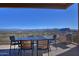 Covered patio with dining table and mountain view at 10841 N Mountain Vista Mtn, Fountain Hills, AZ 85268