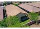 This is an aerial view showing the house top and backyard layout at 14160 W Georgia Dr, Surprise, AZ 85379