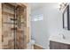 Bathroom with a shower, toilet, and vanity at 1749 W Monterosa St, Phoenix, AZ 85015