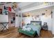Whimsical bedroom with loft, featuring unique decor and a cozy bed at 19296 N 98Th Pl, Scottsdale, AZ 85255