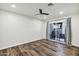 Bedroom with sliding glass door and private patio at 195 N Cottonwood St # 26, Chandler, AZ 85225