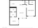 Detailed floor plan showcasing layout with kitchen, living room, and bedrooms at 195 N Cottonwood St # 26, Chandler, AZ 85225