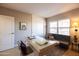 Bright home office featuring a modern desk, comfortable seating, and plenty of natural light at 2201 N Central Ave # 3C, Phoenix, AZ 85004